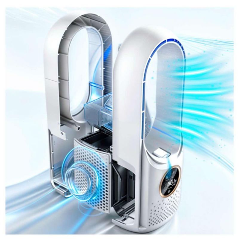 Ventilador Con Humificador 6 Velocidades Sin Aspas