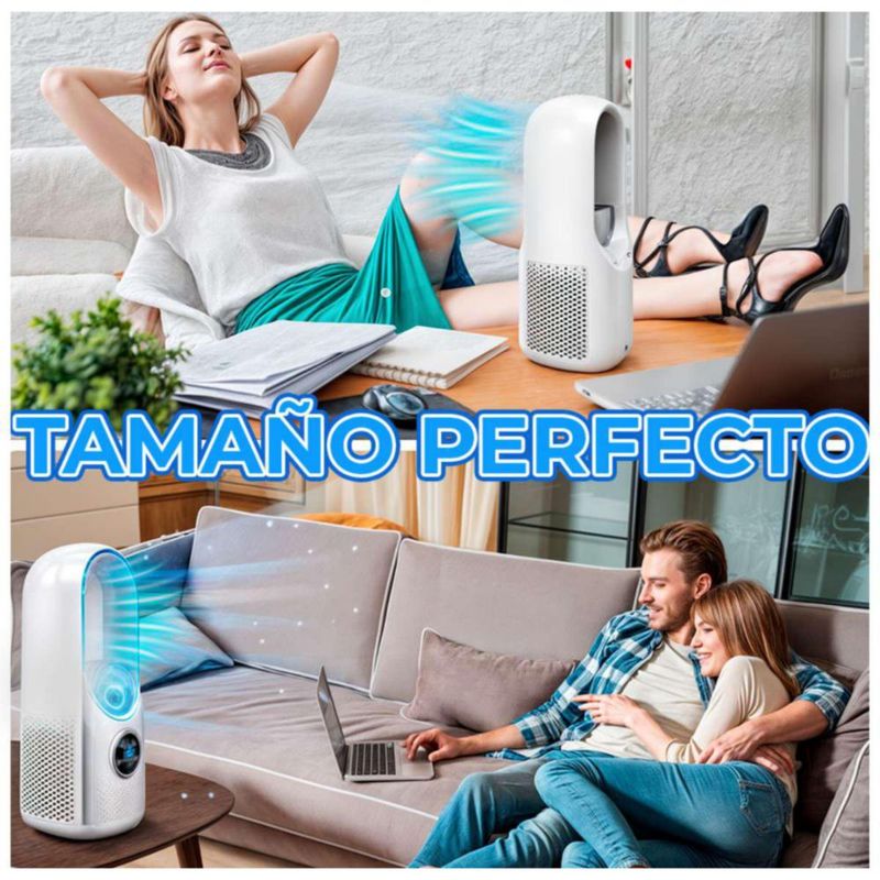 Ventilador Con Humificador 6 Velocidades Sin Aspas
