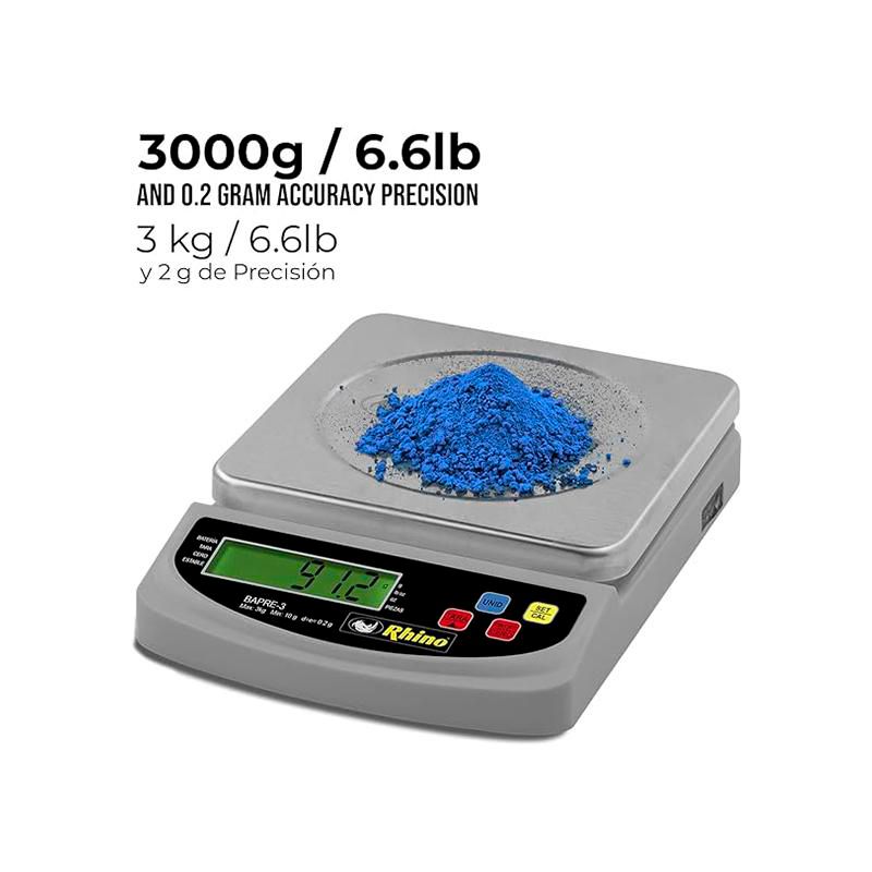 Báscula Precisión 3kg Rhino Ferretería