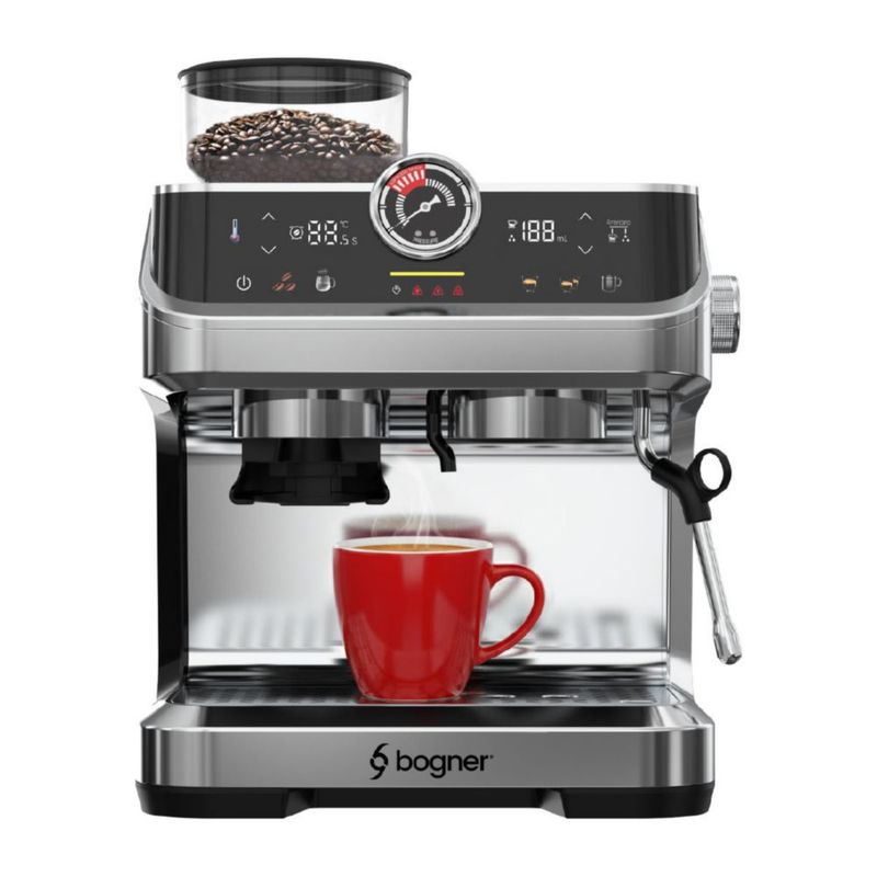 Cafetera Semiautomática 20B Con Molino Bogner BECM01
