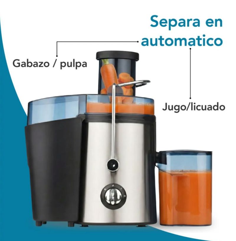 Extractor De Jugos Eléctrico 2 Velocidades Jarra 500ml 1000w
