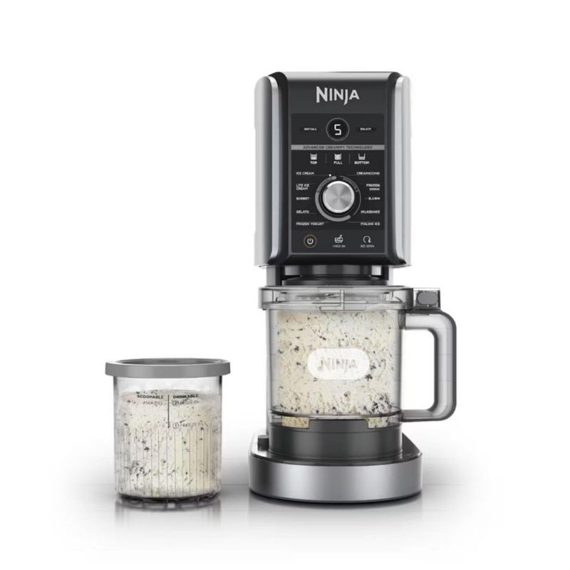 Ninja CN501 CREAMi Deluxe 11 en 1 - Máquina para Helados, Sorbetes y Postres Congelados (Caja con detalles)