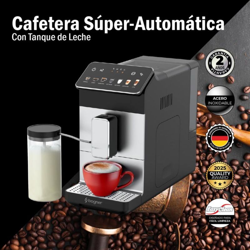 Cafetera Súper-Automática 20B Con Molino Bogner BECM02S