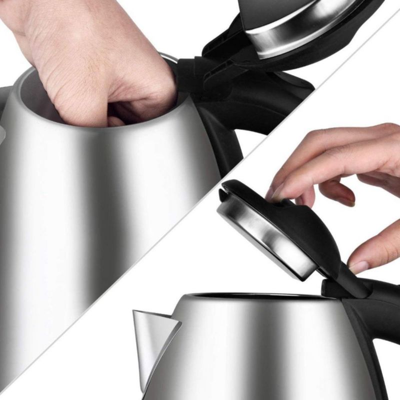 Tetera Eléctrica De Acero Inoxidable 2 Litros Genérica Color Plata