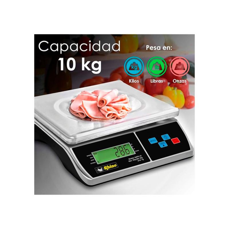 Báscula Rhino 10kg Carnicería/Cremería