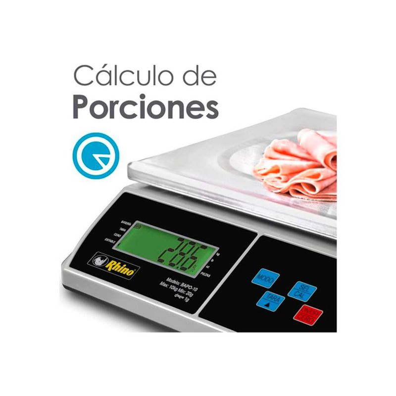 Báscula Rhino 10kg Carnicería/Cremería