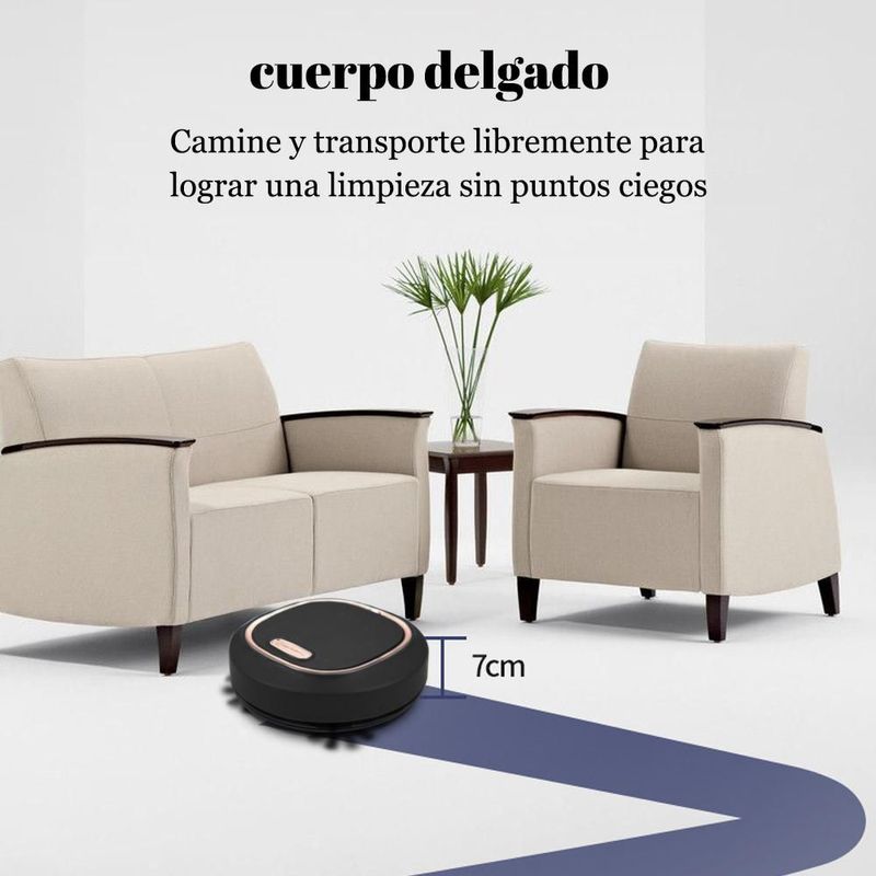 Robot Aspirador Inteligente con Estación de Carga - Limpieza Automática para Hogar con Tecnología de Succión Avanzada.HOGAWAY