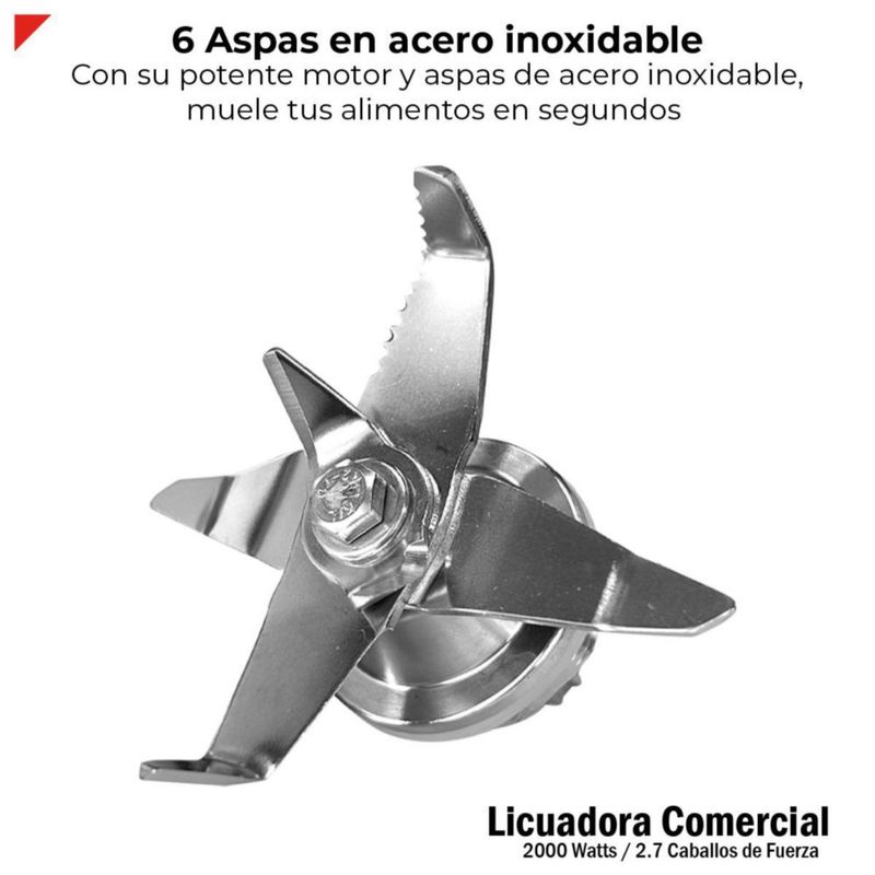 Licuadora Comercial 2000W Bogner BSB08S
