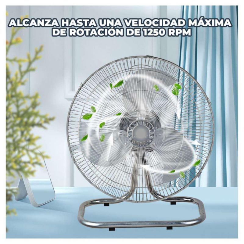 Ventilador De 18'' Pedestal, Piso Pared Con 3 Velocidades