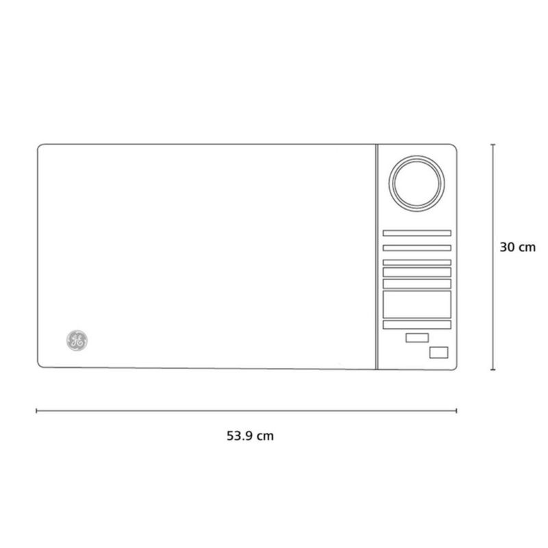 Microondas inverter GE Appliances 1.1P 30L 120V MGE11XEJI Display Touch