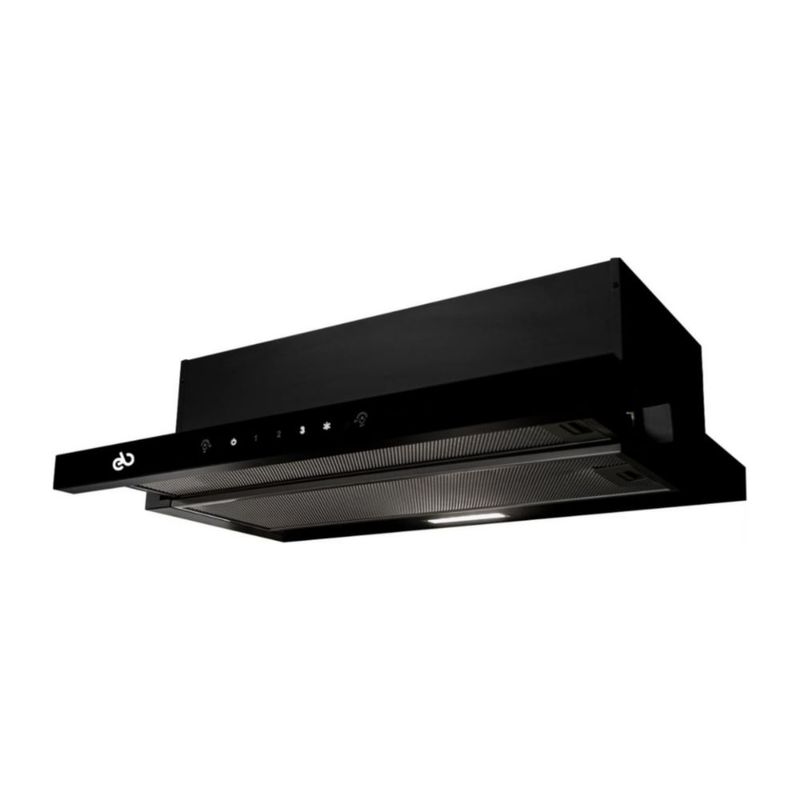 Campana Empotre Extraíble EB Técnica EB-370-B de 70 cm Acero Negro