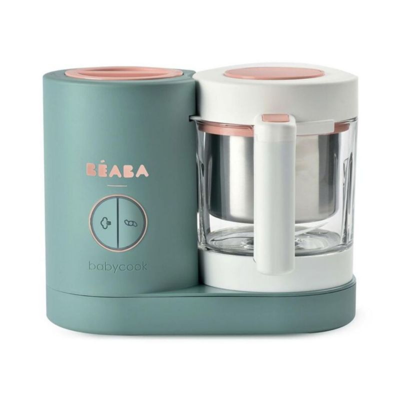 BÉABA Babycook Neo Procesador de Alimentos para Bebé – Vaso de Vidrio y Acero Inoxidable - Verde