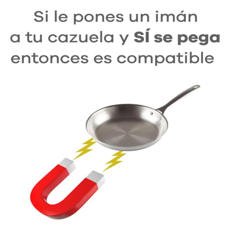 Parrilla Eléctrica De Inducción Era 220 V Negro 4 Quemadores Negro