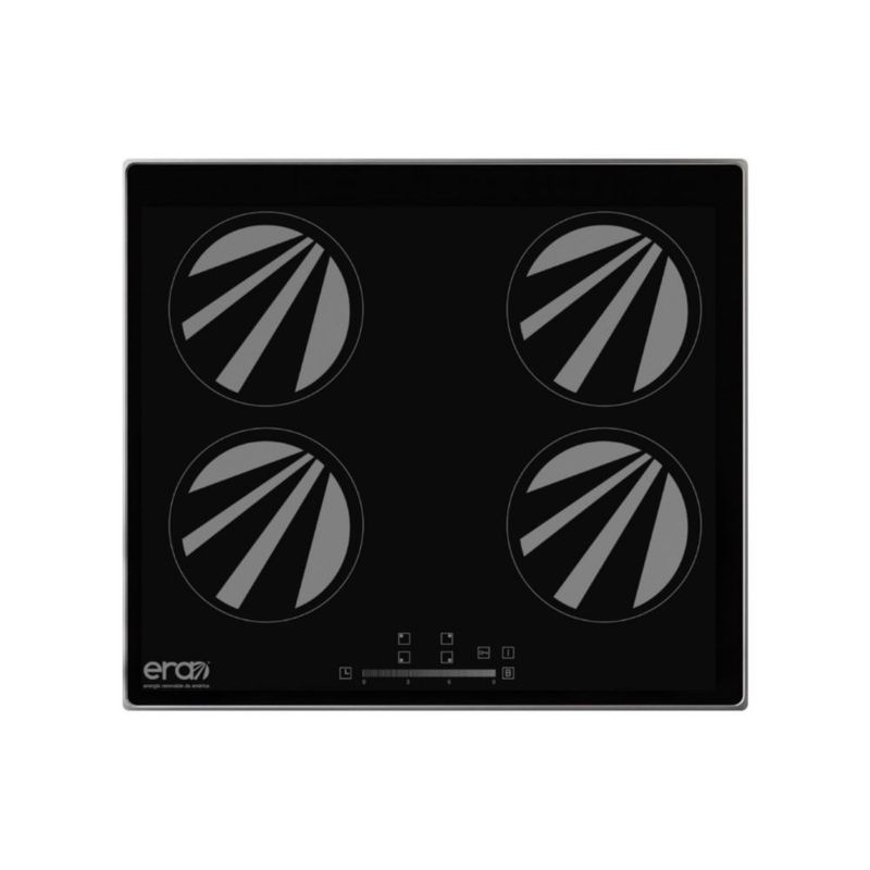 Parrilla Eléctrica De Inducción Era 220 V Negro 4 Quemadores Negro