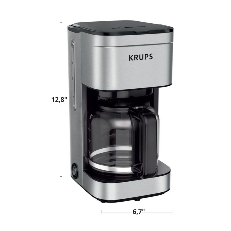 Cafetera KRUPS Simply Brew 10 tazas de acero inoxidable de 900 W