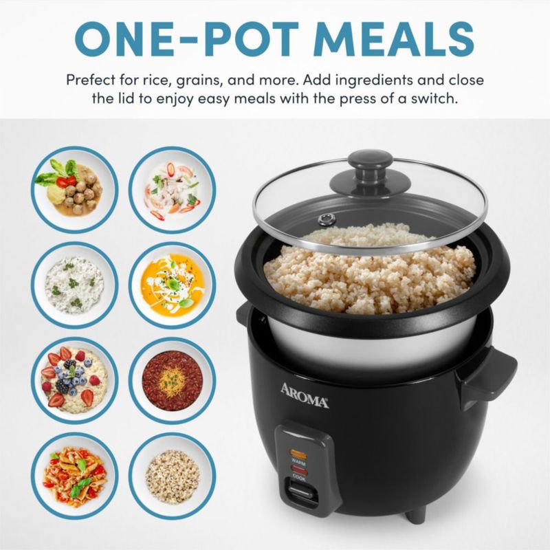 Hervidor de arroz y cereales Aroma Housewares ARC-363NGB 15 L