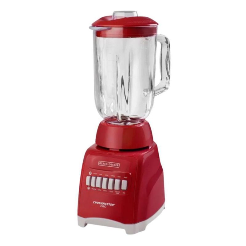 Licuadora De Vidrio 10 Velocidades Color Rojo B&D BL1000RG