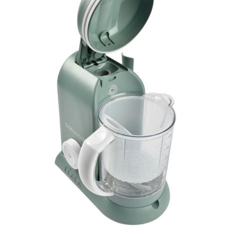 BEABA Babycook Solo 4 en 1 – Procesador y Vaporera de Alimentos para Bebé – Color Eucalipto