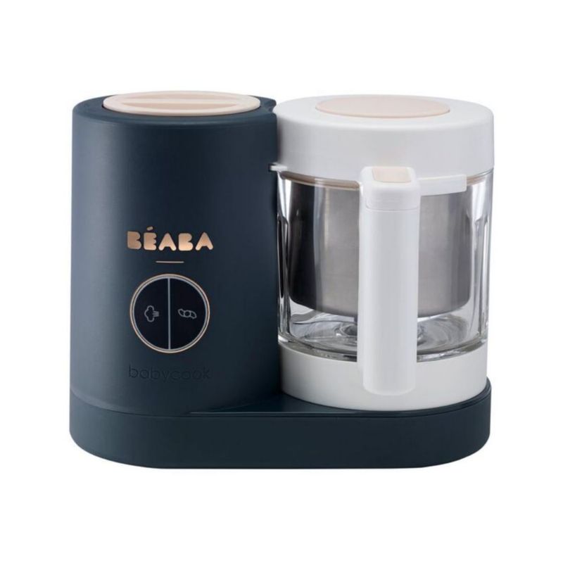 BÉABA Babycook Neo Procesador de Alimentos para Bebé – Vaso de Vidrio y Acero Inoxidable - Azul