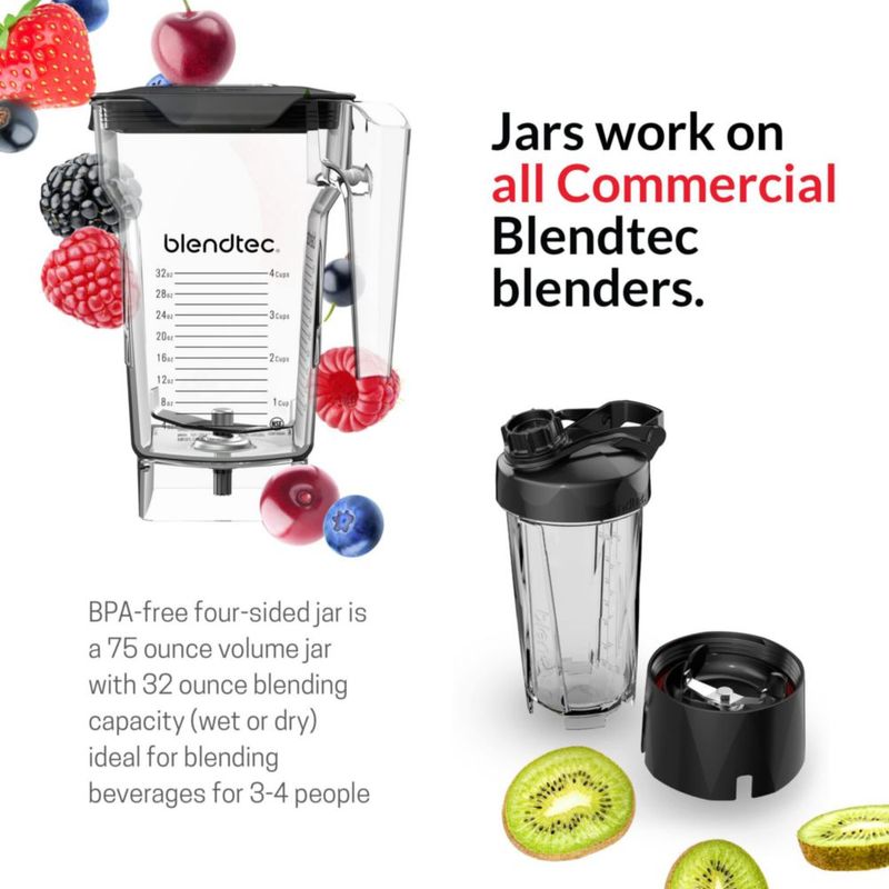 Licuadora Blendtec Total Blender Classic con tarro de cuatro lados de 22 litros