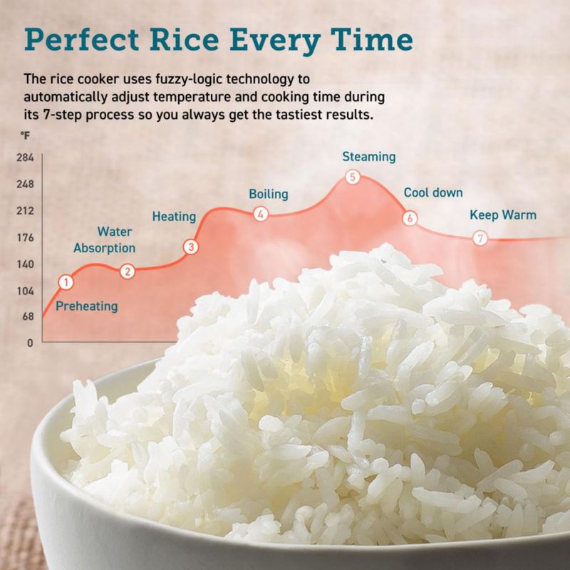 Arrocera COSORI 10 tazas 24 horas mantiene el calor 18 funciones color negro
