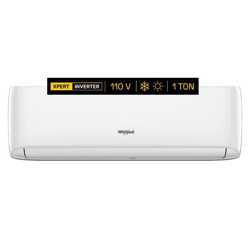 Minisplit Whirlpool Xpert Inverter 1 Tonelada Frío/Calor 110v