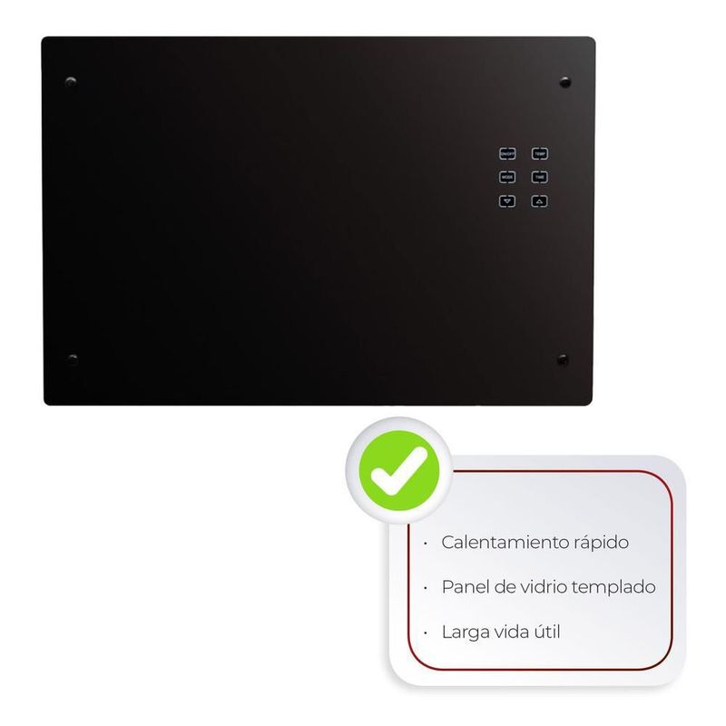 Calefactor de ambiente para piso y pared, 1500 w