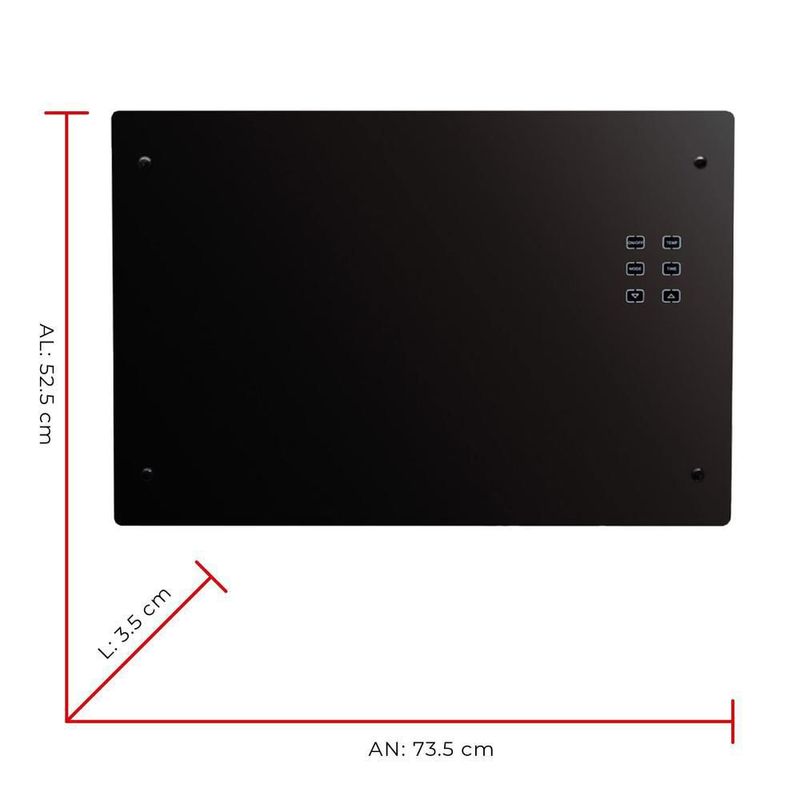 Calefactor de ambiente para piso y pared, 1500 w