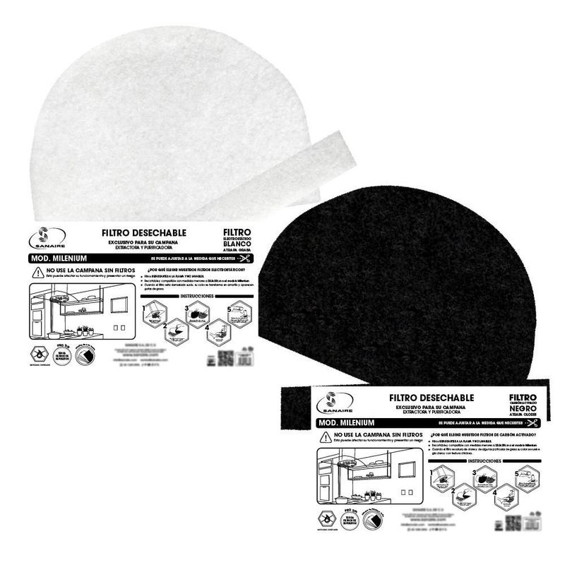 Filtro MIlenium MOD. Combo (Atrapa-Grasa+Atrapa-Olores) 23.5x29CM