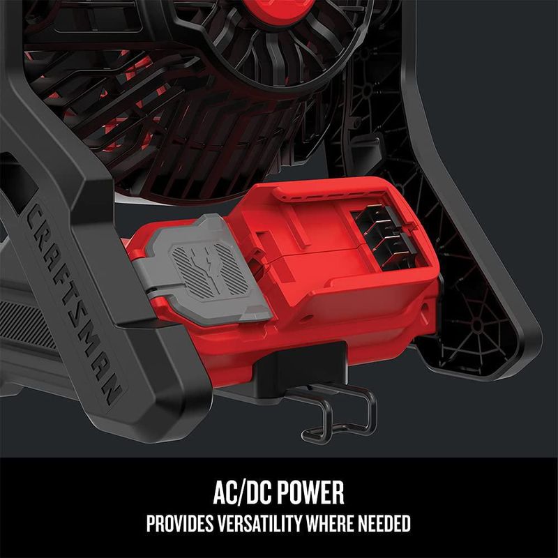 Ventilador inalámbrico CRAFTSMAN 20V MAX* CMCE001B con 3 velocidades rojo