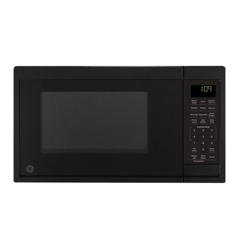 Horno microondas GE Compact 0.9 pies cúbicos 900 W encimera negra