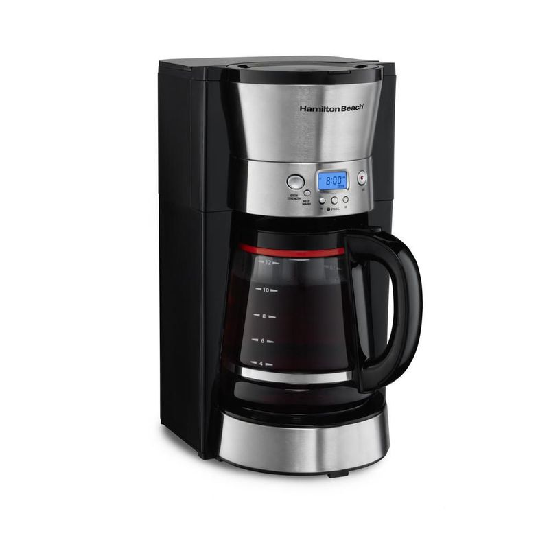 Cafetera hamilton beach 12 tazas programable acero inox