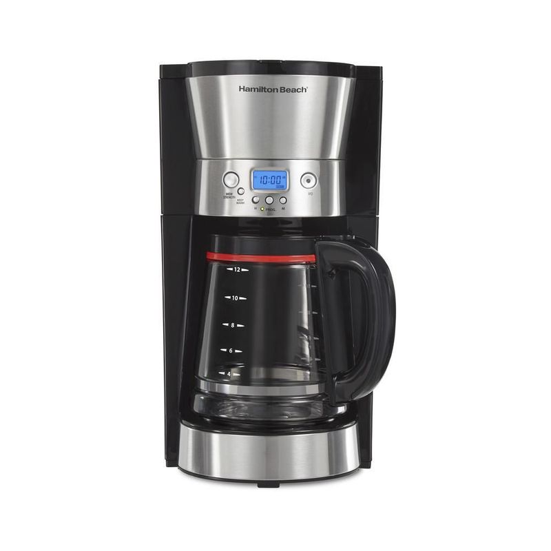 Cafetera hamilton beach 12 tazas programable acero inox