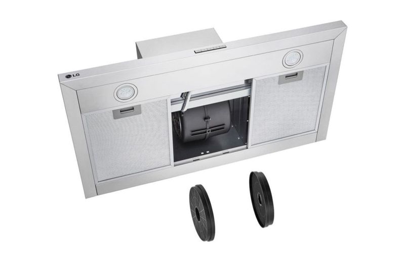 Campana Extractora LG 90cm con Filtro de 4 Capas y Carbón
