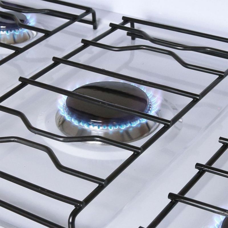 Supra Parrilla de Sobreponer a Gas 5 Quemadores Blanca de 65cm 5Q-B