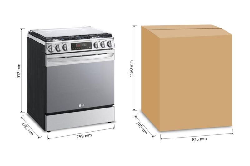 Estufa LG 5.8 pies cúbicos con Air Fryer Easy Clean Panel Touch