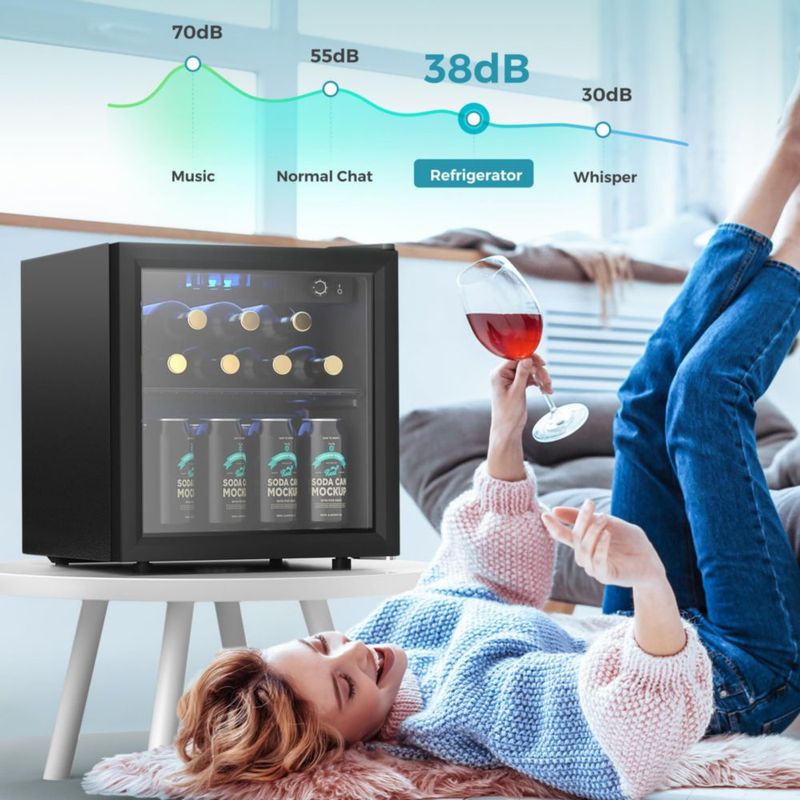Refrigerador de bebidas EUHOMY 55 latas mininevera 30 litros