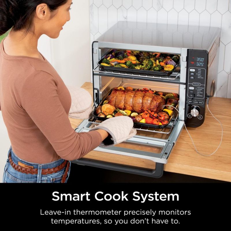 Horno doble Ninja DCT451 12 en 1 Smart con FlexDoor Stainless