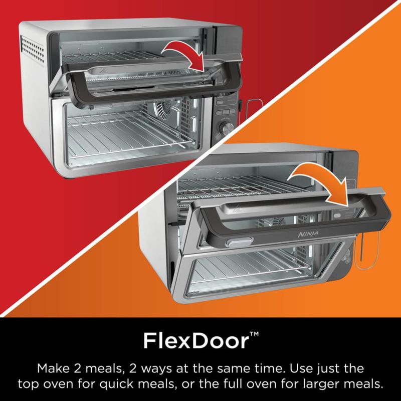 Horno doble Ninja DCT451 12 en 1 Smart con FlexDoor Stainless