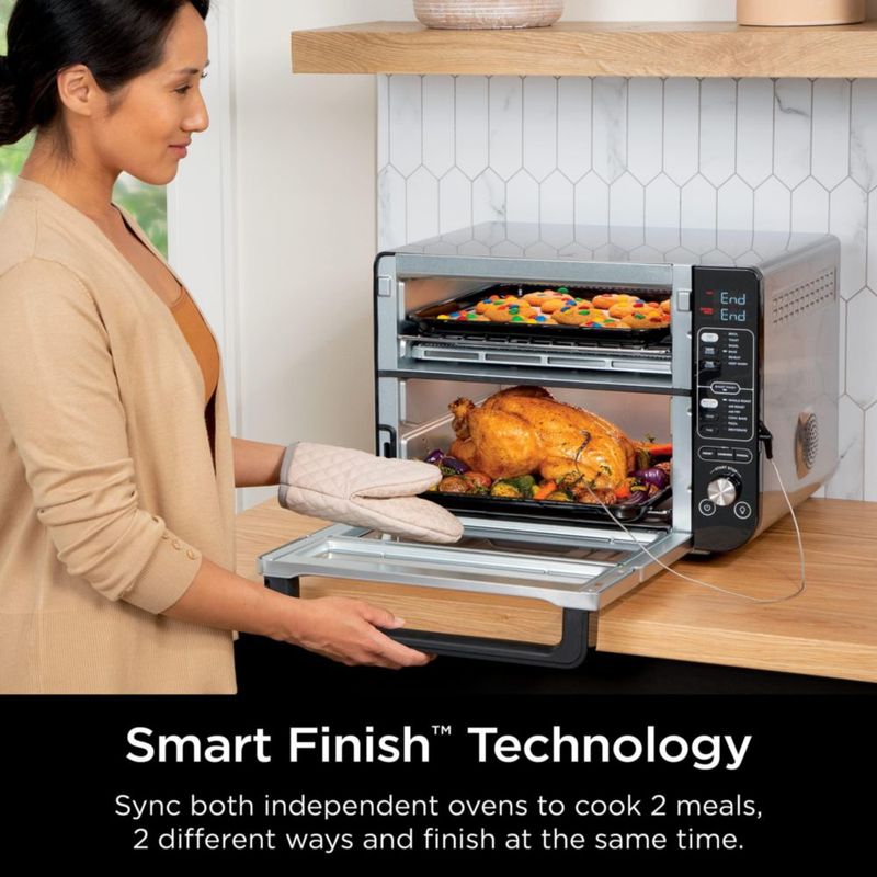 Horno doble Ninja DCT451 12 en 1 Smart con FlexDoor Stainless