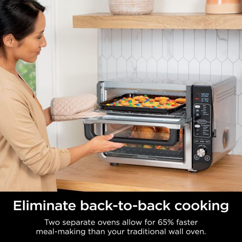 Horno doble Ninja DCT451 12 en 1 Smart con FlexDoor Stainless
