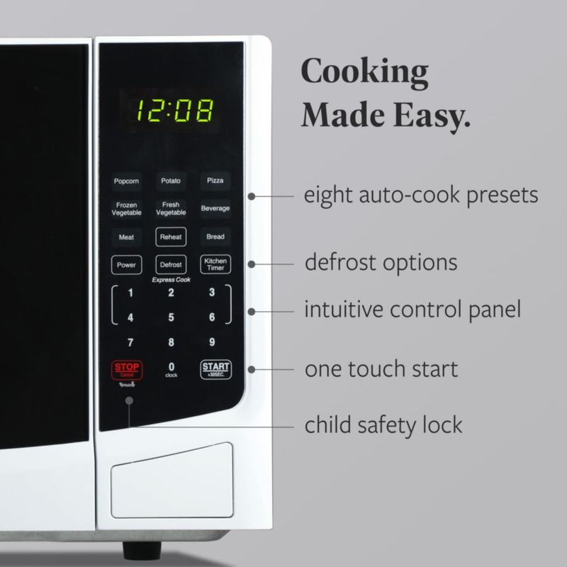 Horno microondas Farberware de 09 pies cúbicos 900 W blanco