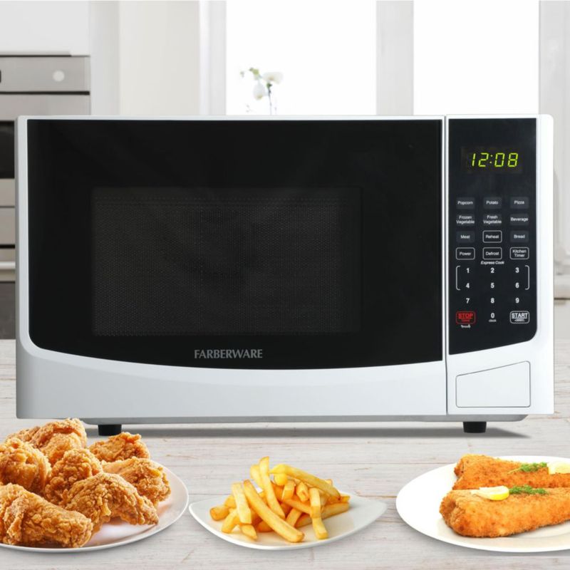 Horno microondas Farberware de 09 pies cúbicos 900 W blanco