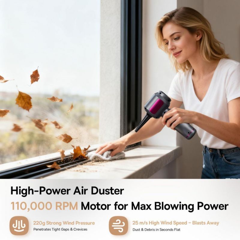 Aspiradora de mano para auto REWONDER 22000 Pa 7800 mAh inalámbrica