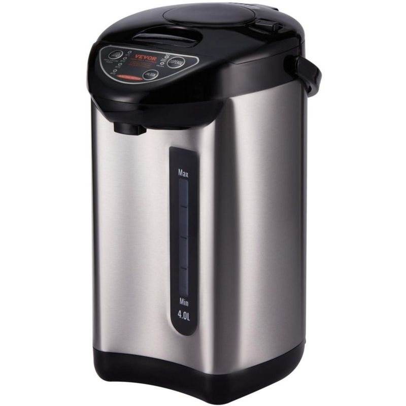Dispensador de agua caliente VEVOR 4 L de acero inoxidable 4 temperaturas