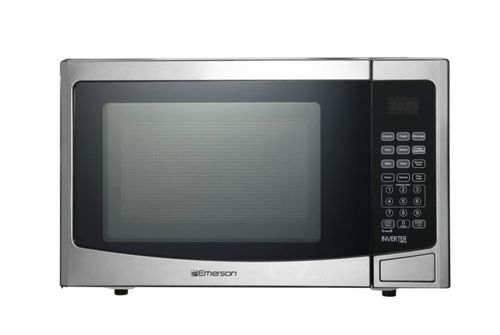 Microondas Emerson MWI1212SS de 1.2 pies cúbicos y 1000 W con tecnología inverter
