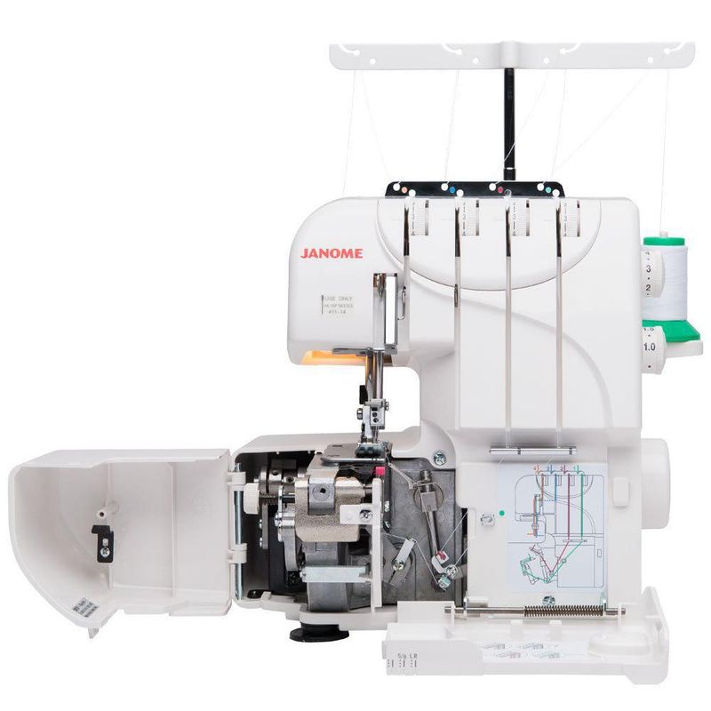 Overlock Janome MOD-8933 convertible de 3 y 4 hilos con diferencial