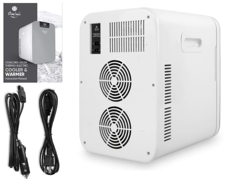 Mini refrigerador Cooluli de 20 L con control de temperatura termoeléctrico