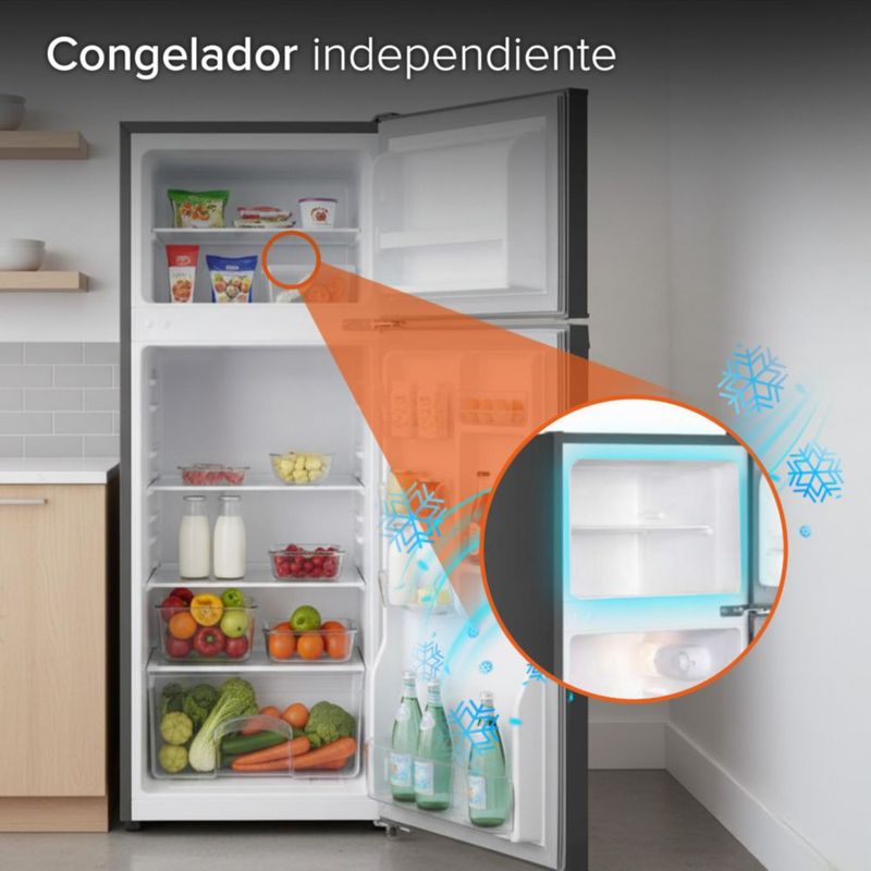 White Westinghouse Refrigerador Frigobar 4.4 pies 125L Top Mount