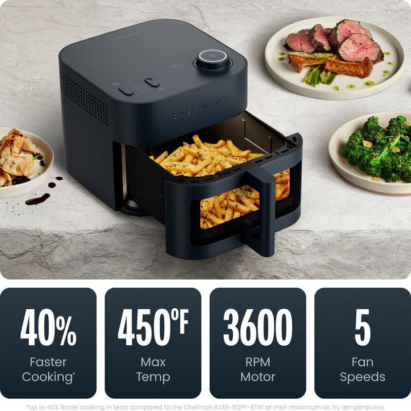 Freidora de aire Chefman Crispinator 7 en 1 7.6 L 120 V